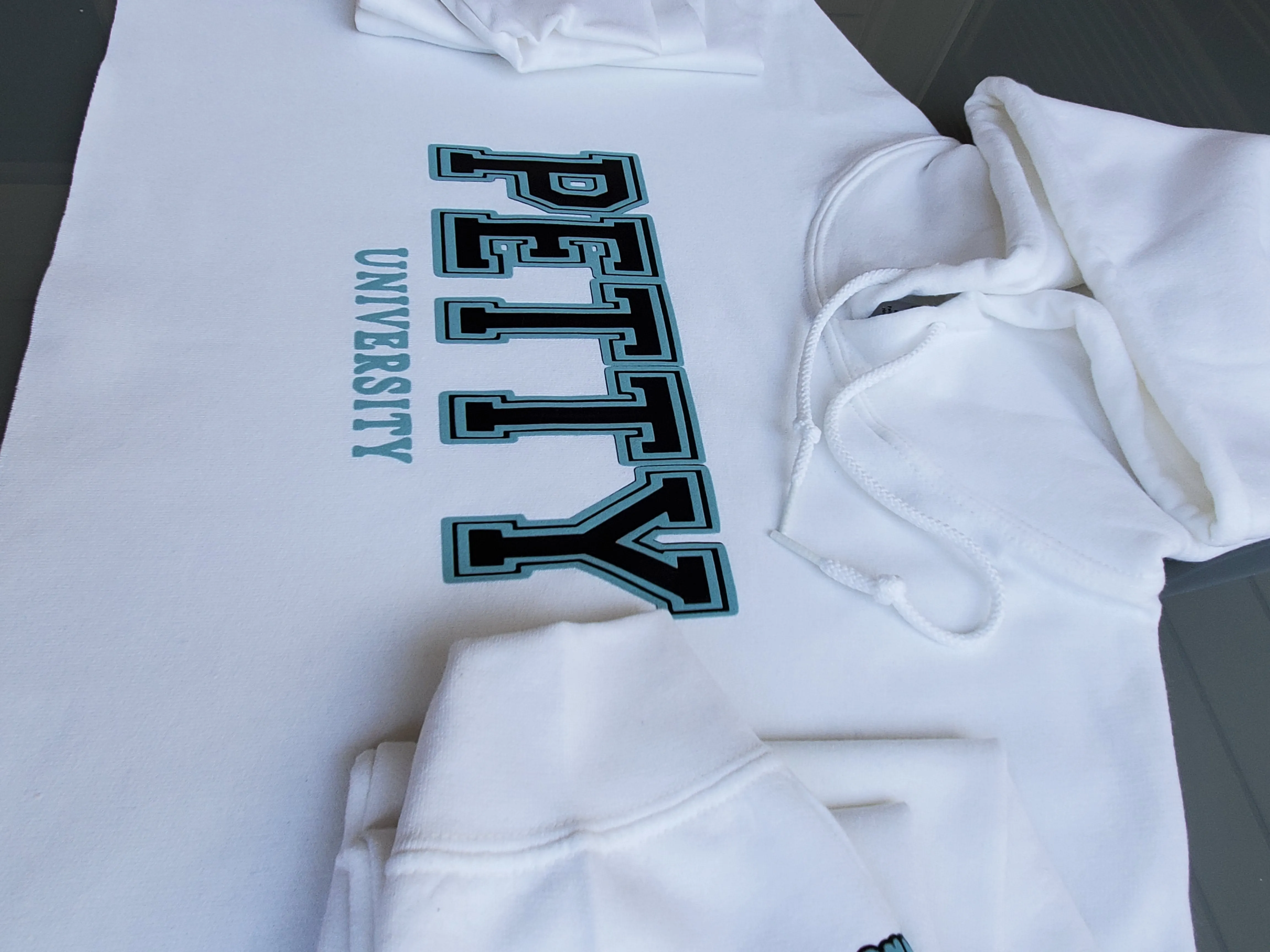 Petty University Cropped Hoodie