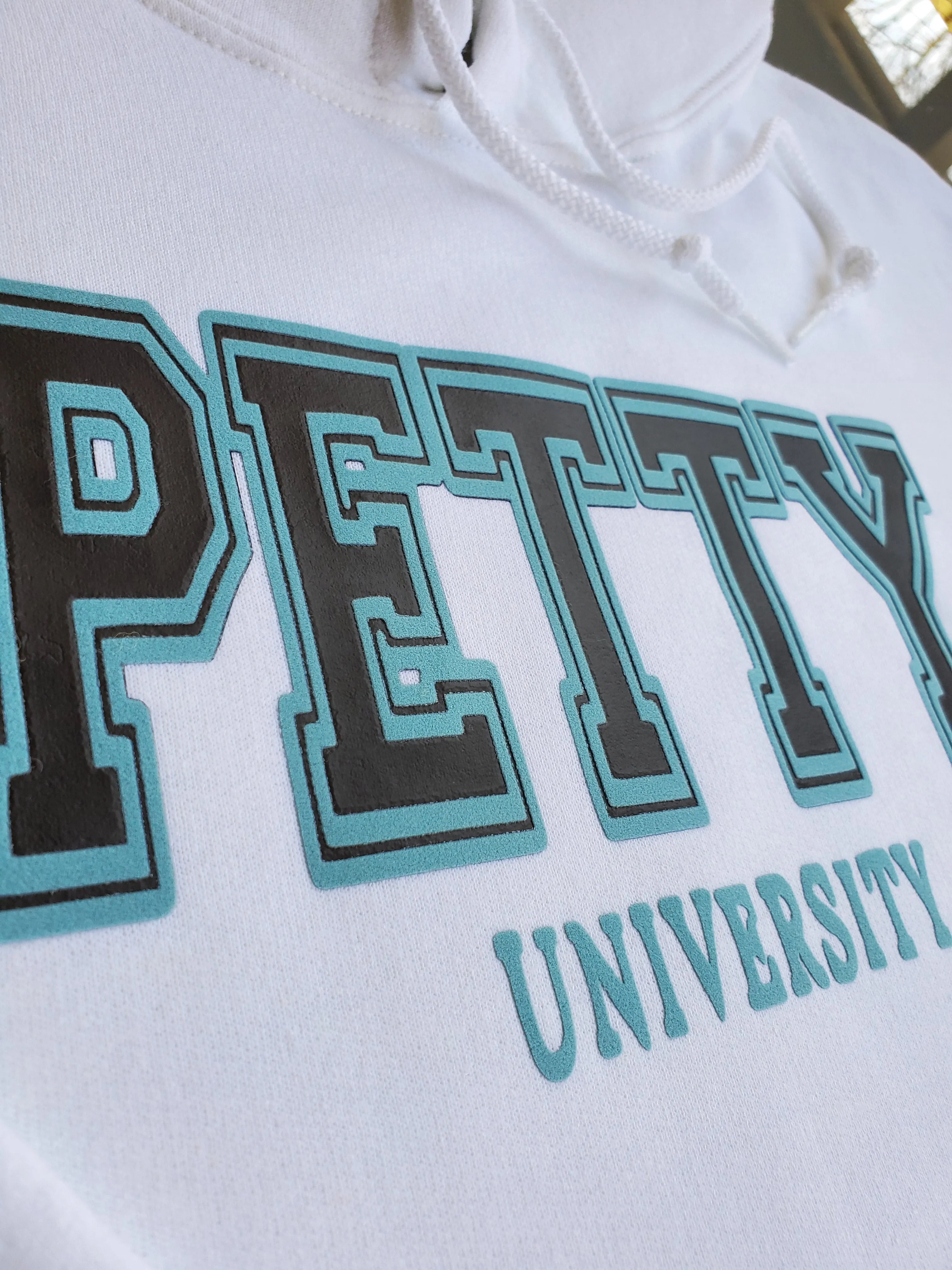 Petty University Cropped Hoodie