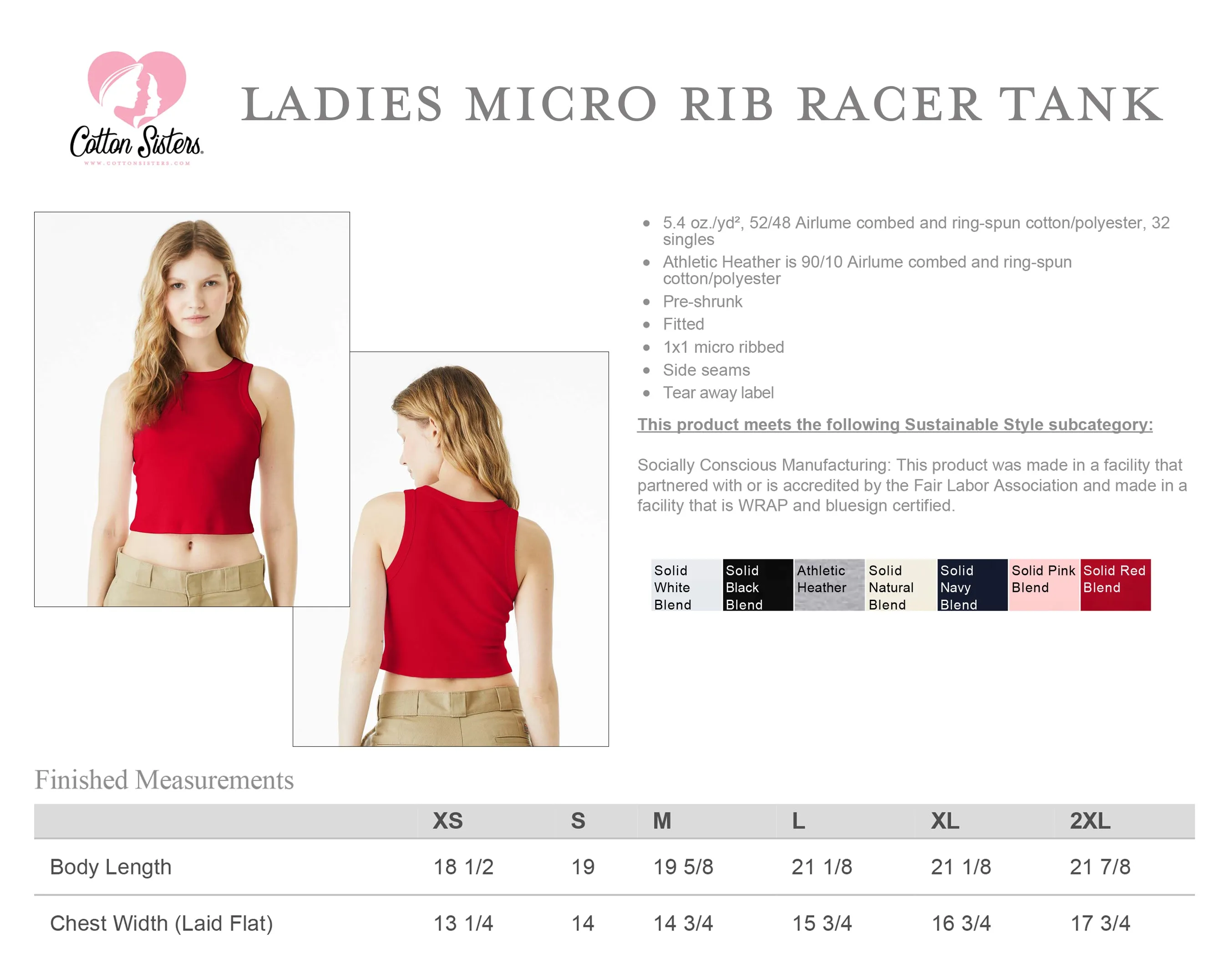 Phi Mu Cropped Tank Top - Women's Micro Rib Racer Crop Tank