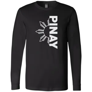 Pinay in Vertical Half Sun Unisex Jersey Long Sleeve T-Shirt