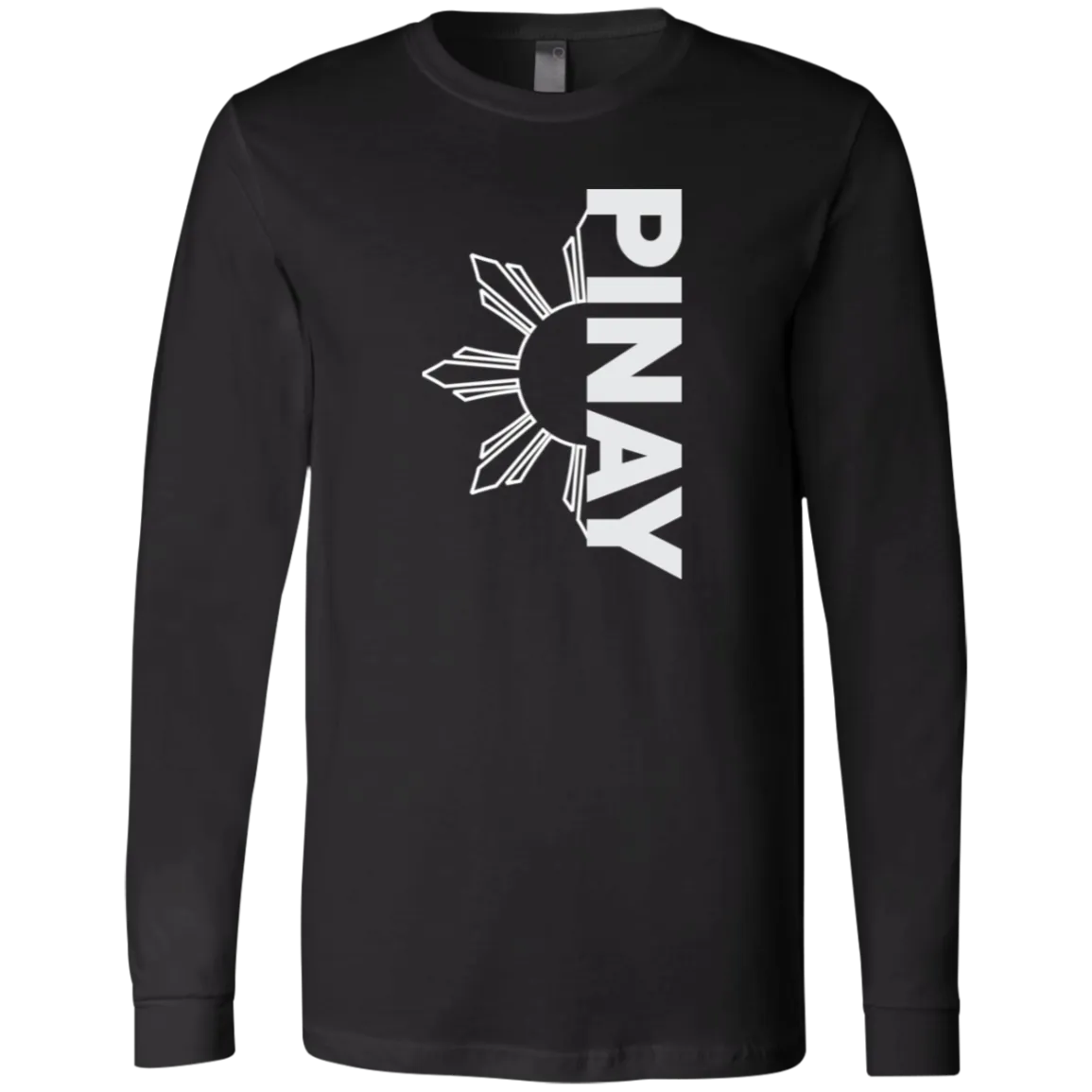 Pinay in Vertical Half Sun Unisex Jersey Long Sleeve T-Shirt