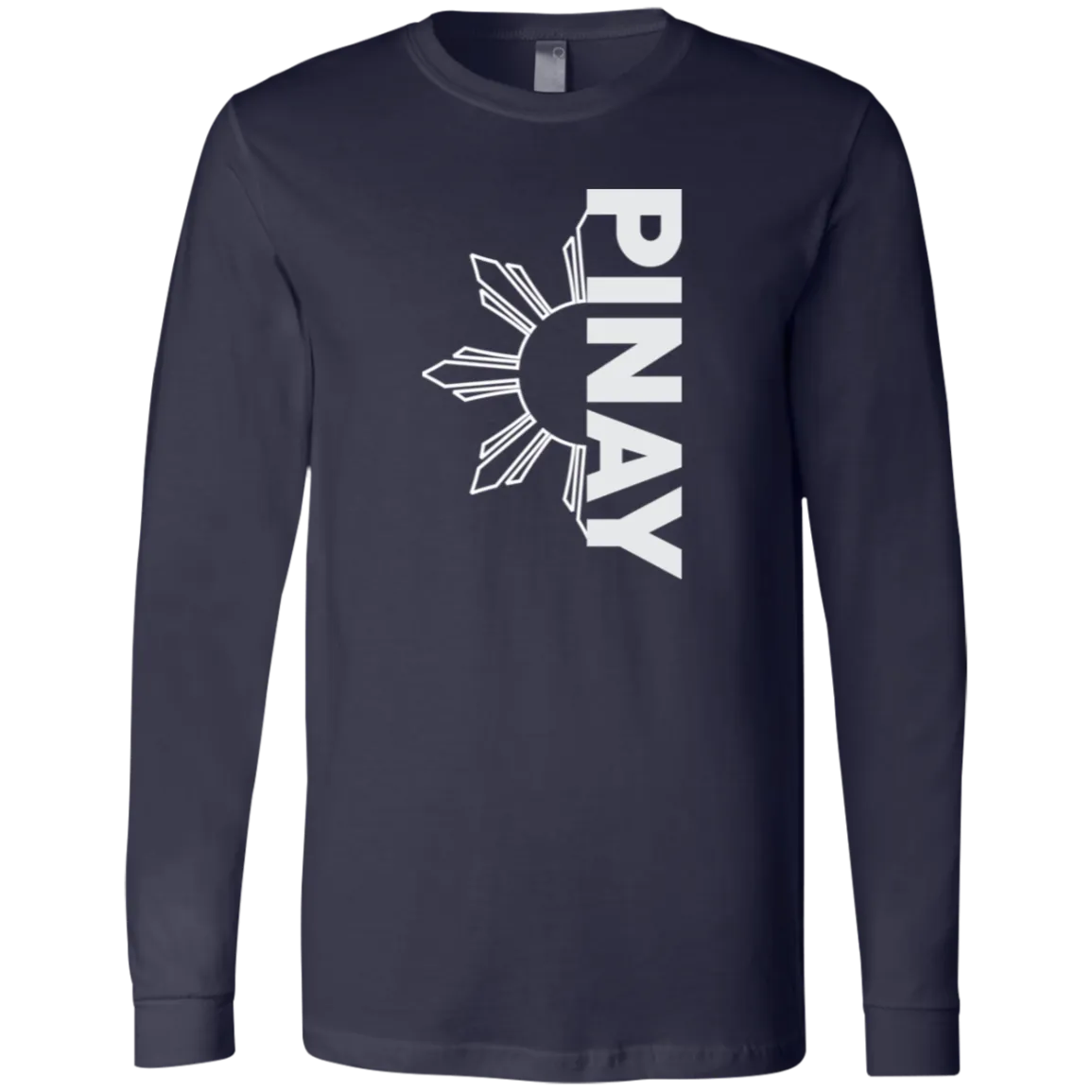 Pinay in Vertical Half Sun Unisex Jersey Long Sleeve T-Shirt