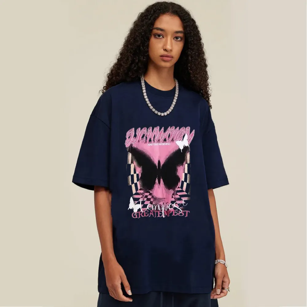 “Pink Black Butterfly” T-shirt