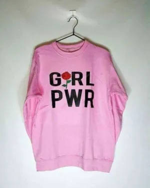 Pink Power Printed Sweat Shirt For Women