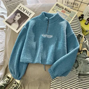 Polly - california cropped plush sweater