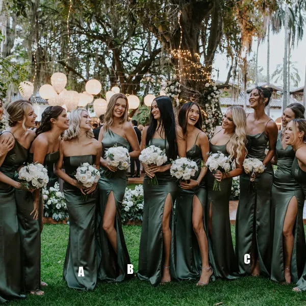 Popular Mismatched Charming Beautiful Long Bridesmaid Dresses, BDS0165