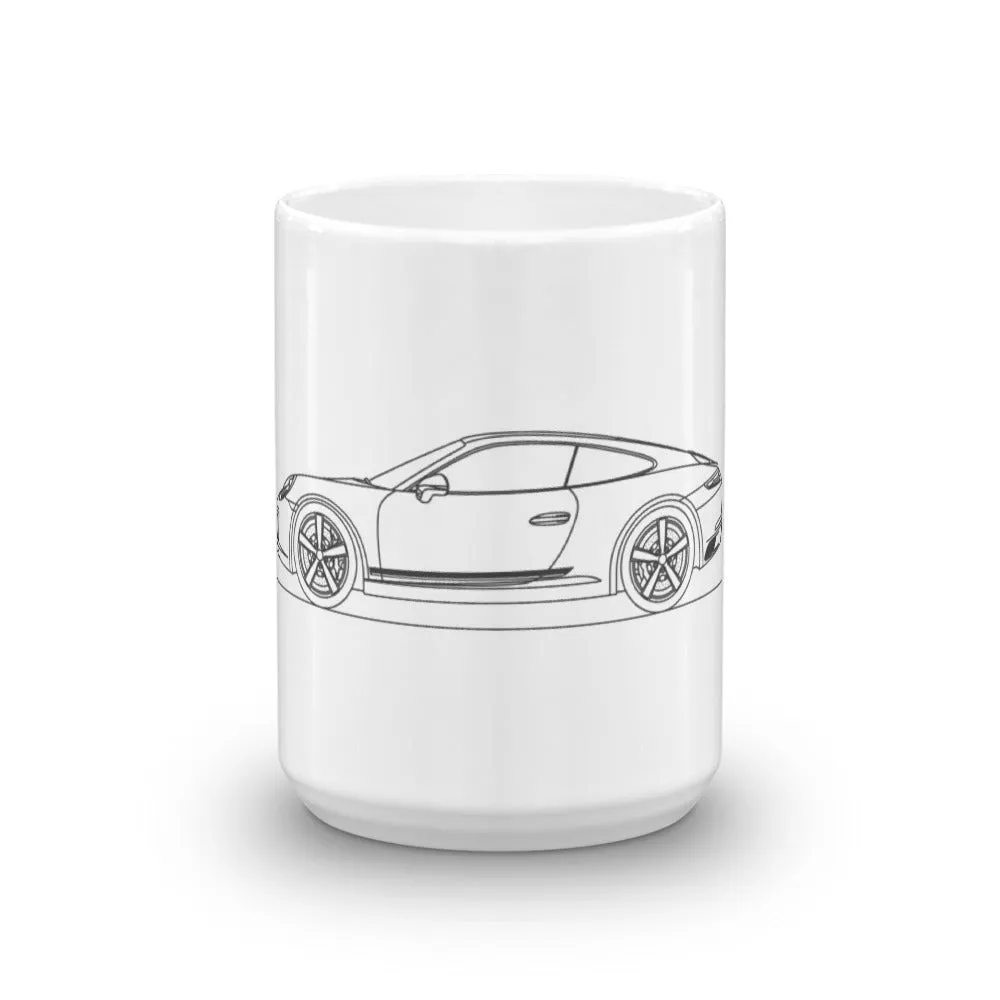 Porsche 911 991.2 Carrera T Outline Mug