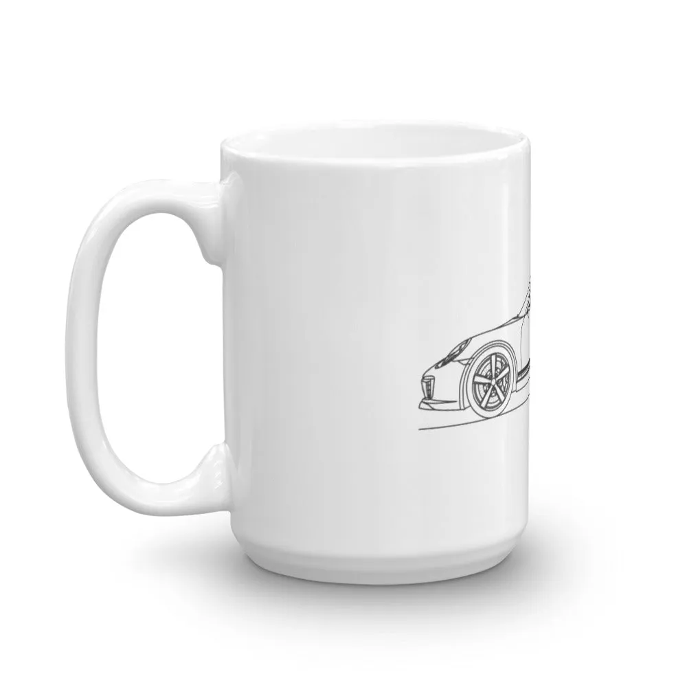 Porsche 911 991.2 Carrera T Outline Mug