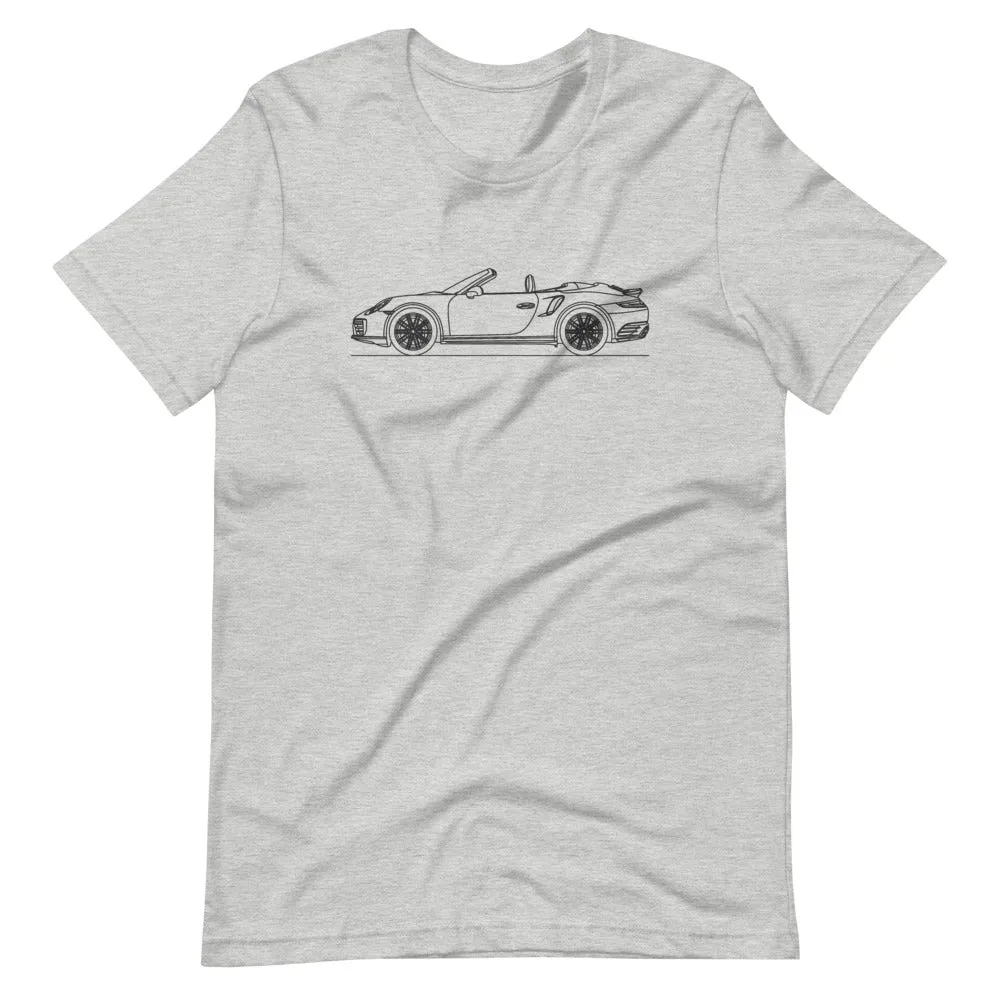 Porsche 911 991.2 Turbo Cabriolet silhouette T-shirt