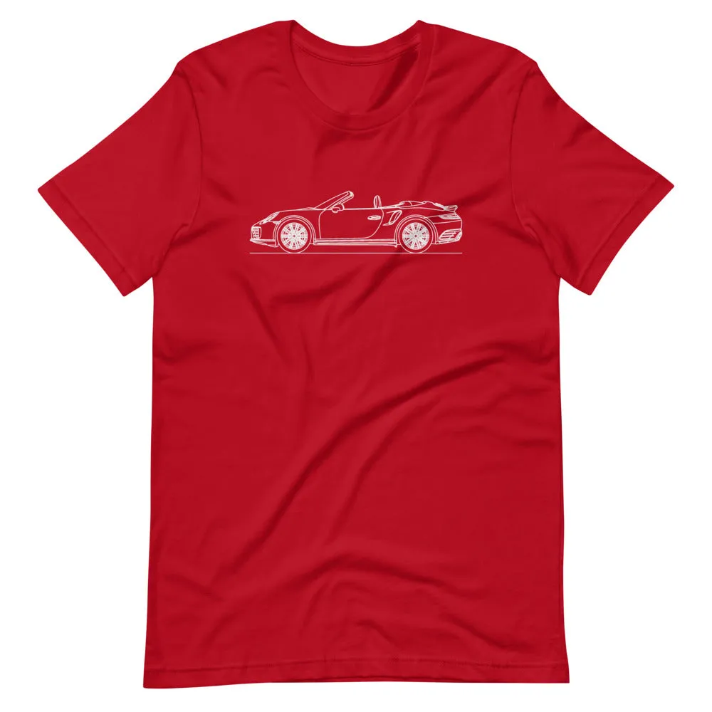 Porsche 911 991.2 Turbo Cabriolet silhouette T-shirt