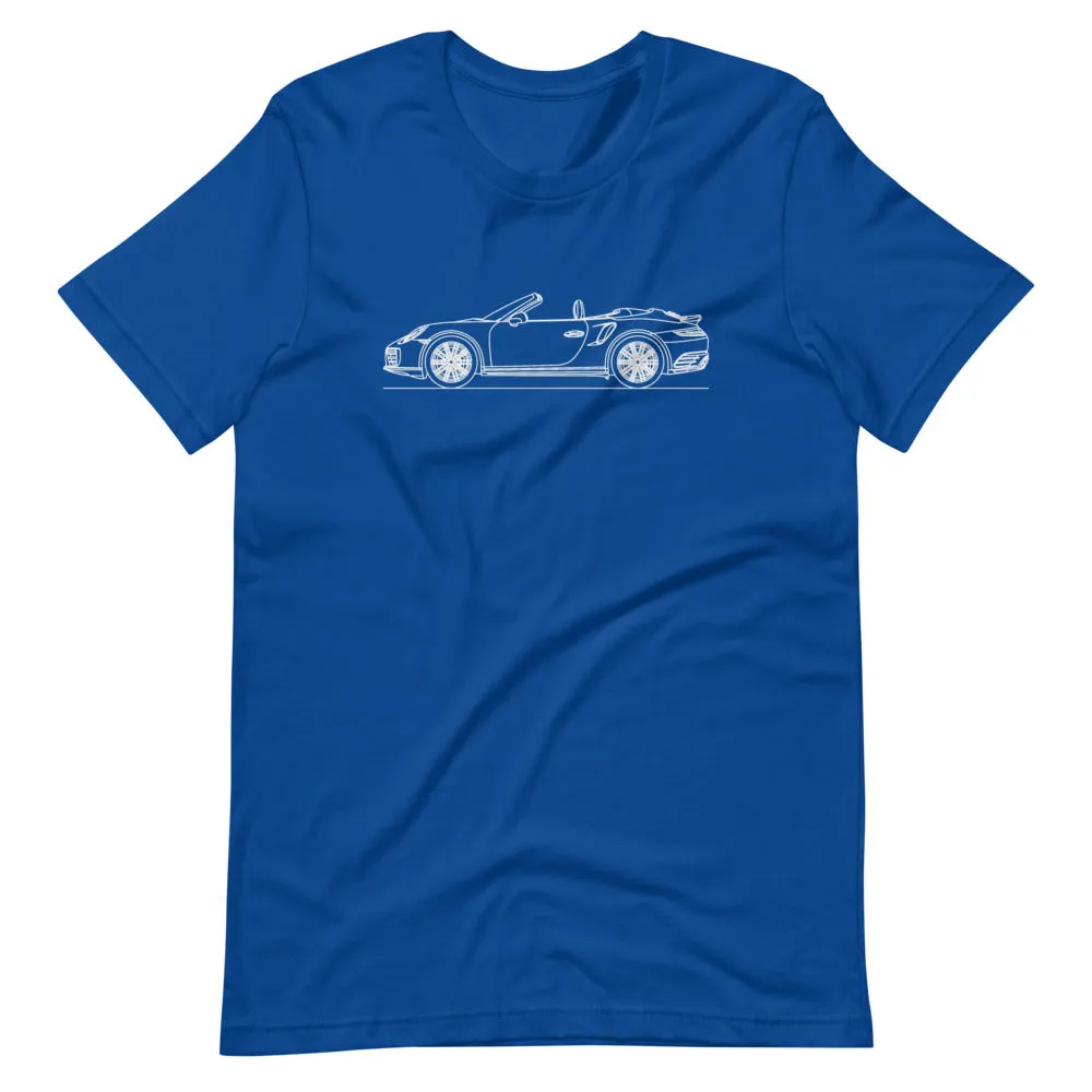 Porsche 911 991.2 Turbo Cabriolet silhouette T-shirt