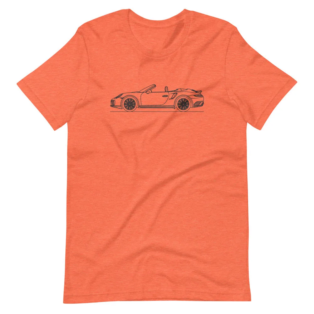 Porsche 911 991.2 Turbo Cabriolet silhouette T-shirt