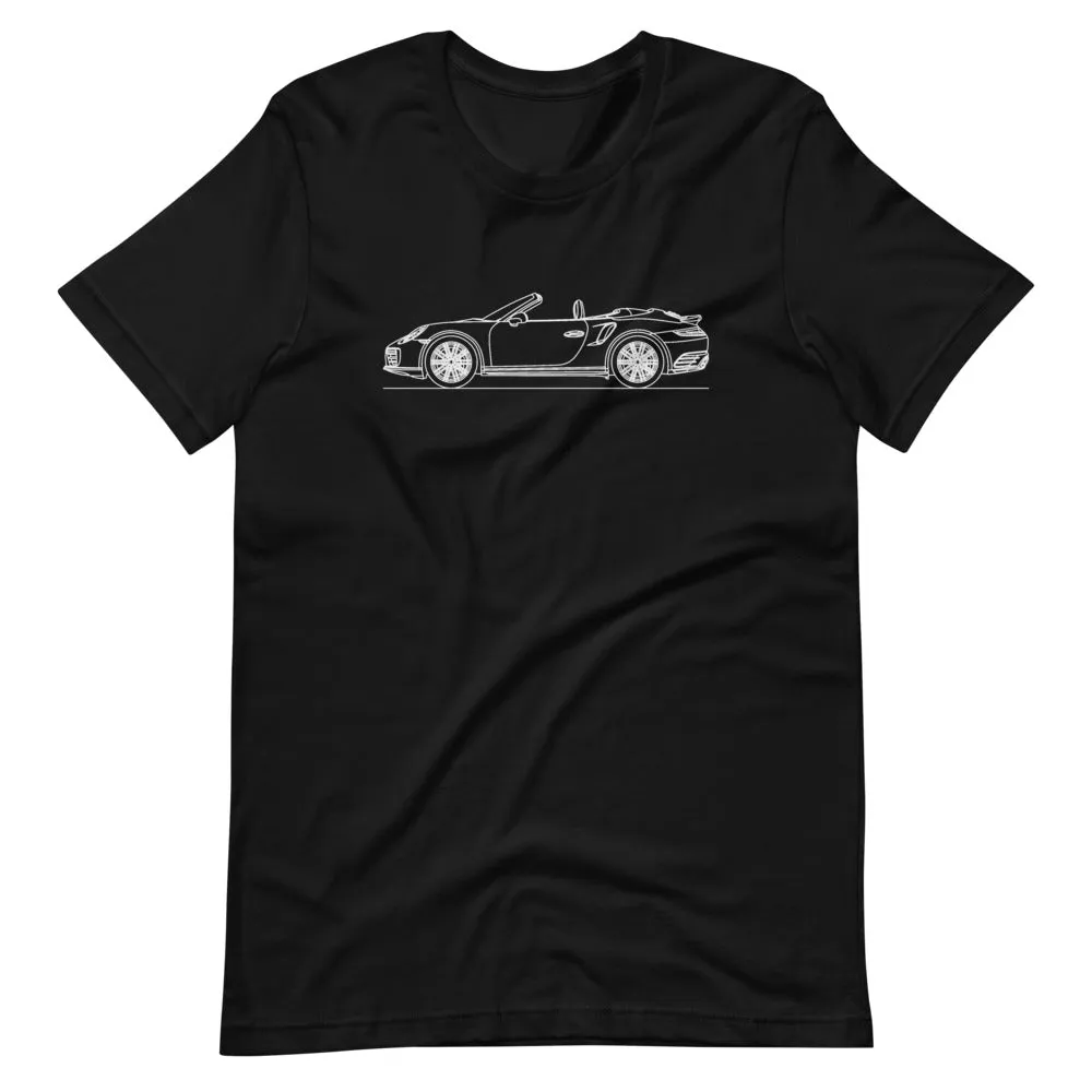Porsche 911 991.2 Turbo Cabriolet silhouette T-shirt