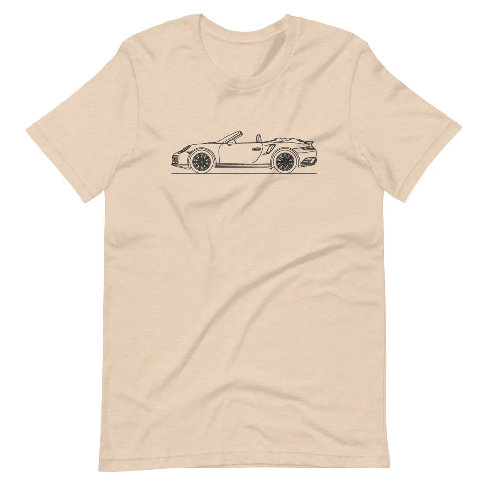 Porsche 911 991.2 Turbo Cabriolet silhouette T-shirt