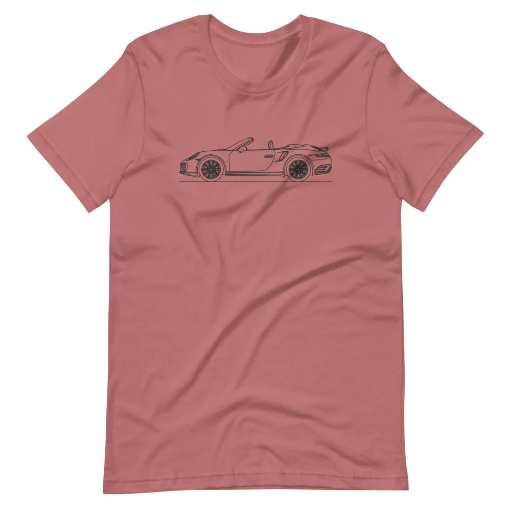 Porsche 911 991.2 Turbo Cabriolet silhouette T-shirt