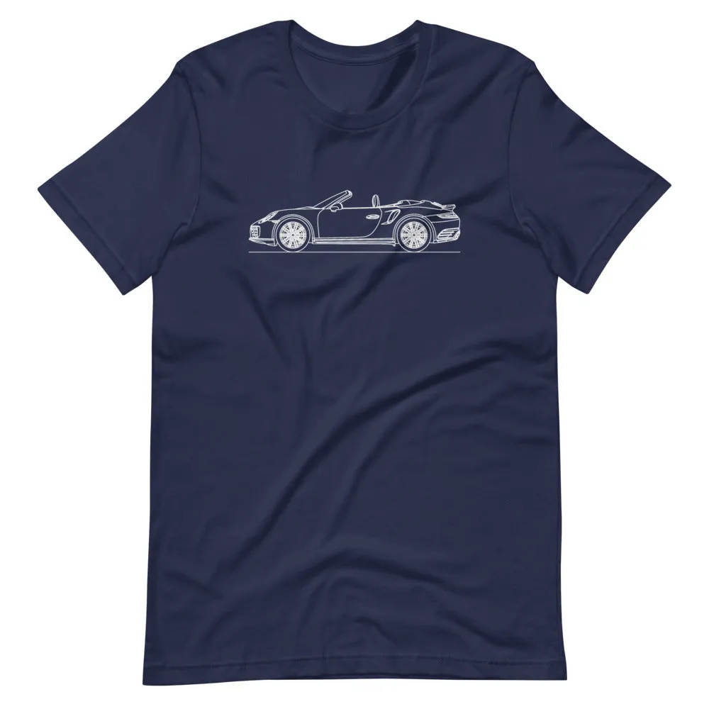 Porsche 911 991.2 Turbo Cabriolet silhouette T-shirt