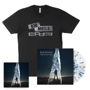 (PRE-ORDER) Here We Go Crazy Limited Edition Clear With Blue Splatter LP   CD   Tape T-Shirt Bundle