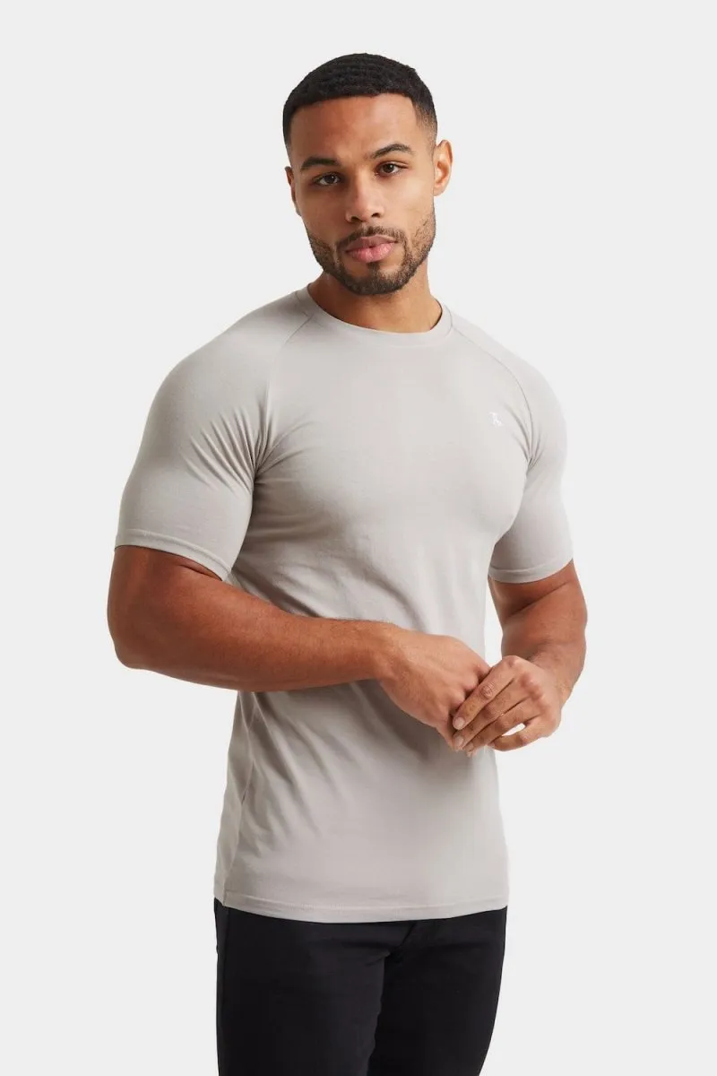 Premium Muscle Fit T-Shirt in Concrete Grey