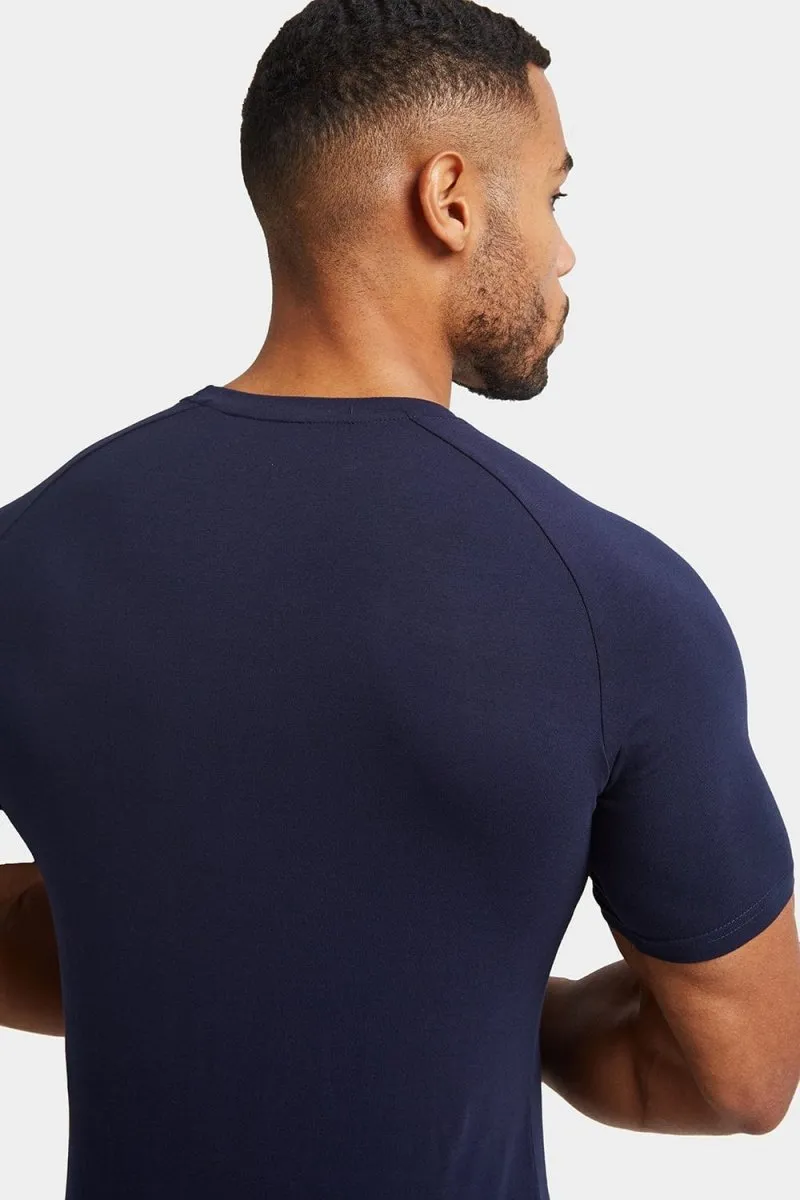 Premium Muscle Fit T-Shirt in True Navy