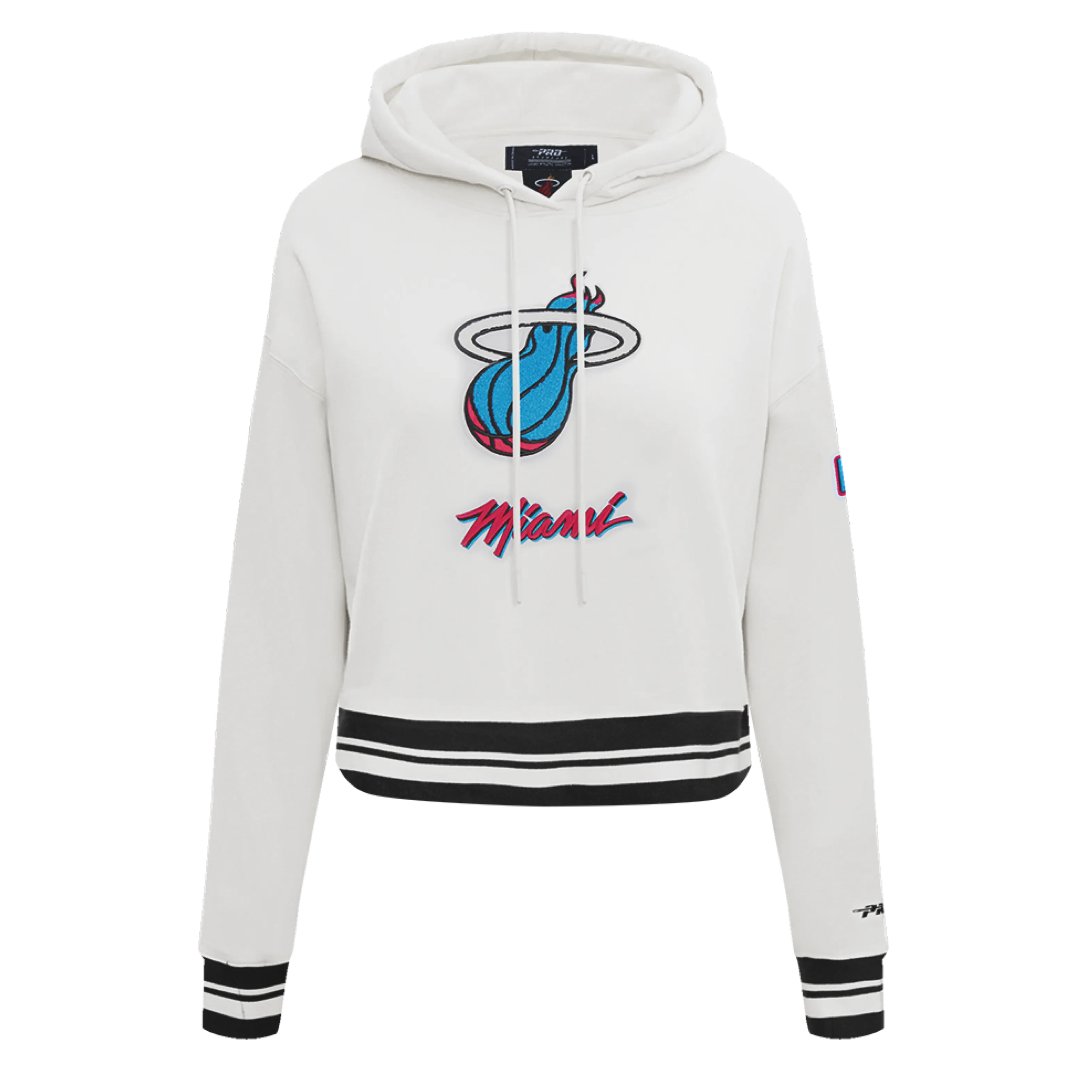 Pro Standard Miami HEAT Original Vice Girls Cropped Hoodie