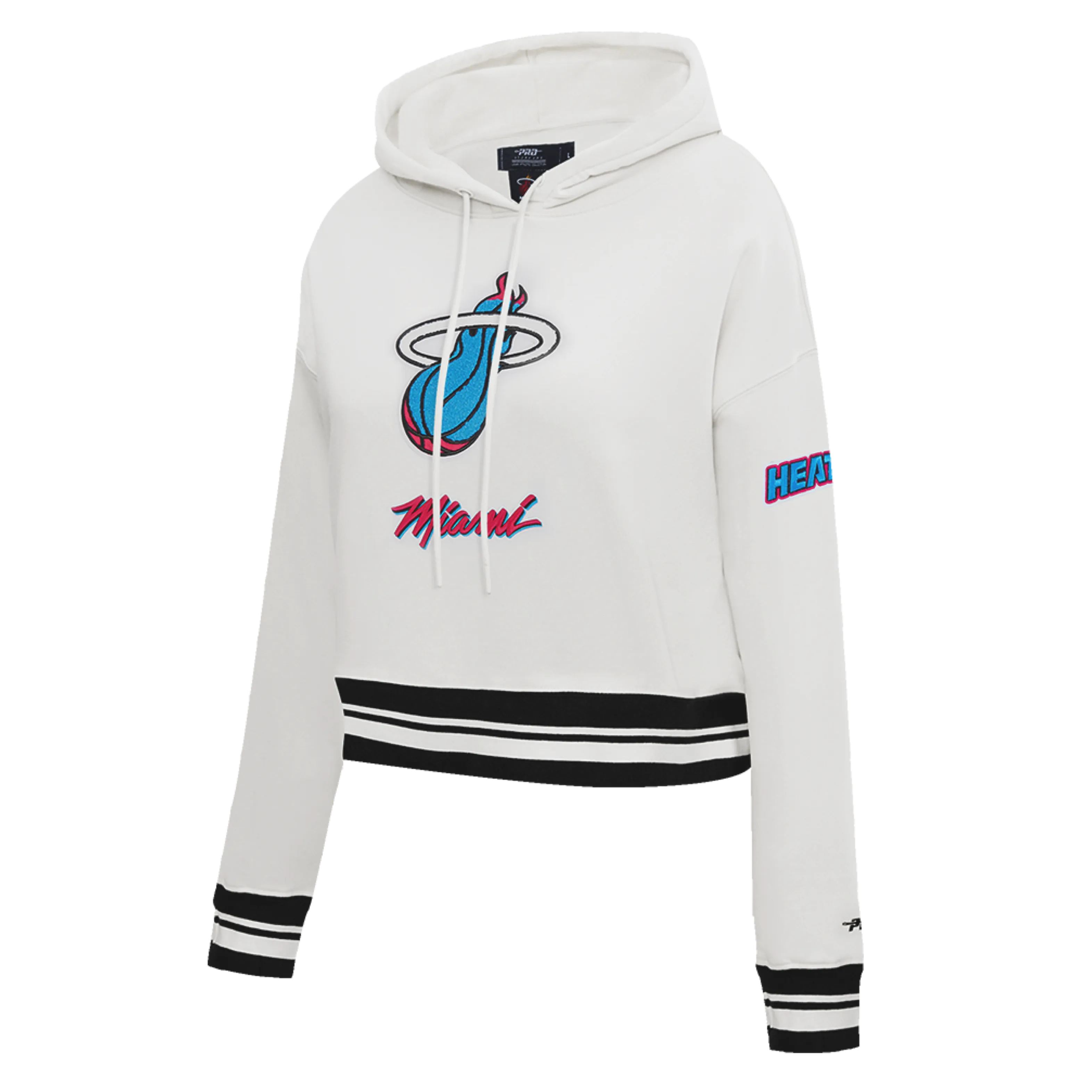 Pro Standard Miami HEAT Original Vice Girls Cropped Hoodie