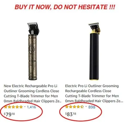 Professional Cordless Zero Gapped Trimmer Hair Clipper