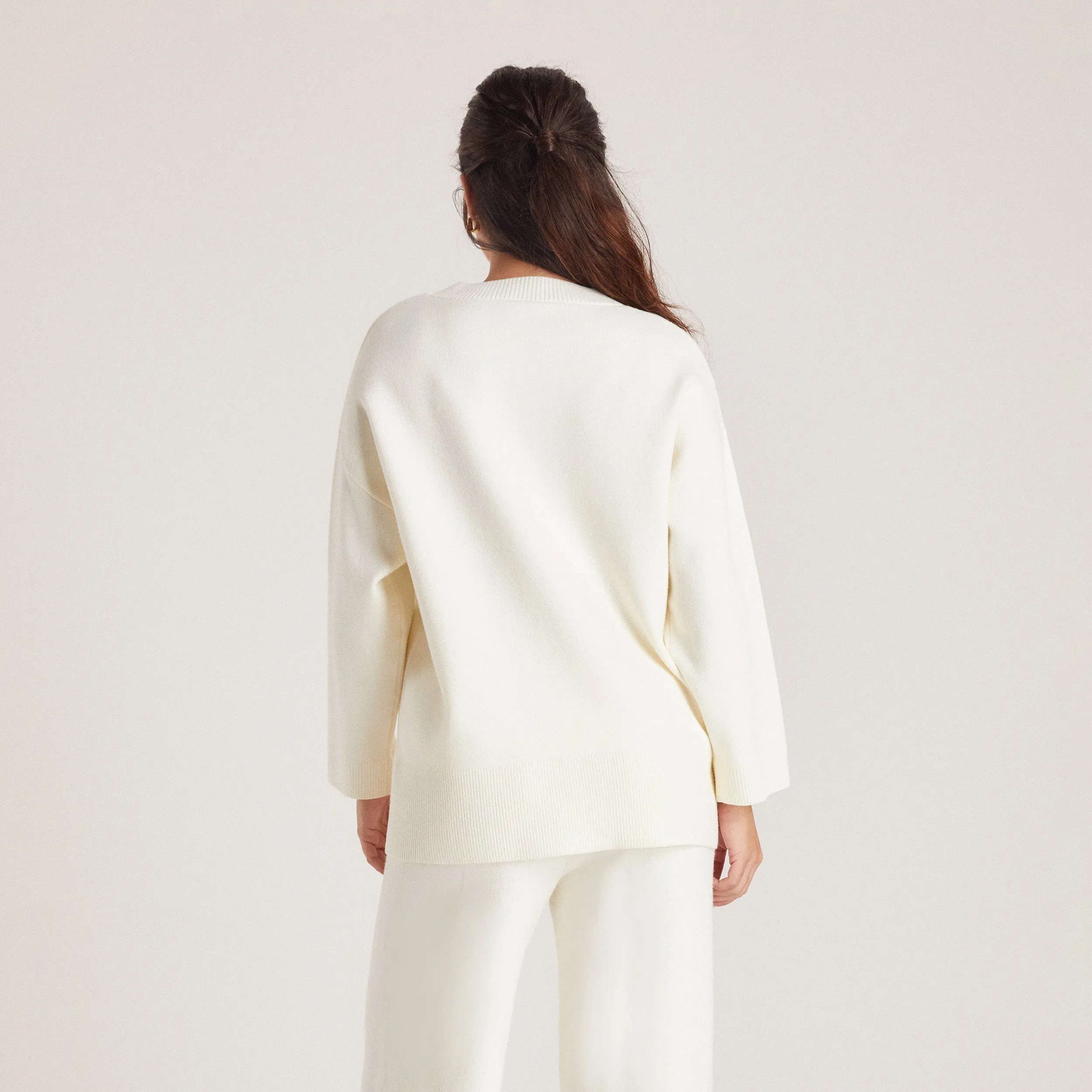 Pull en Maille - Crème