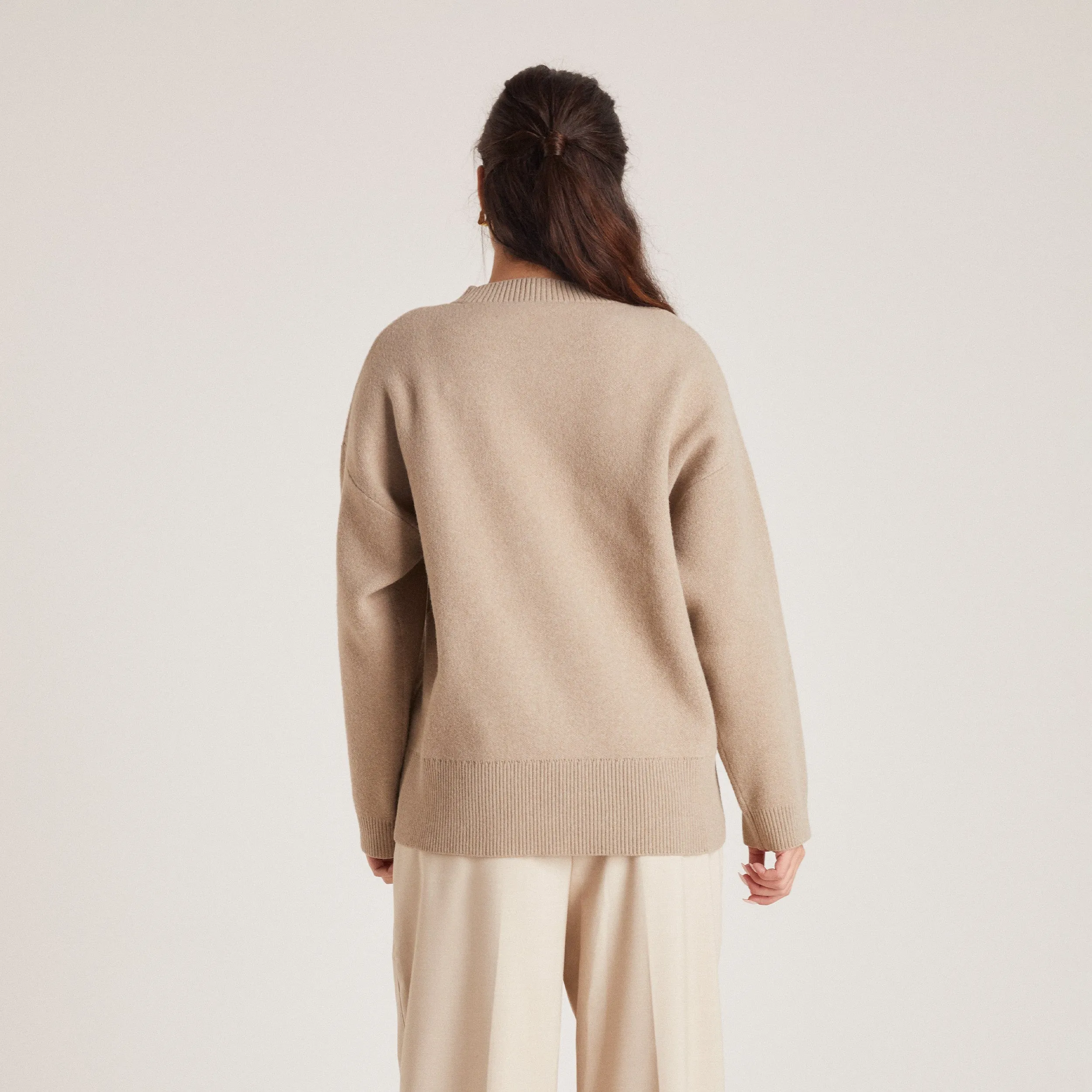 Pull Lounge en Maille - Pain