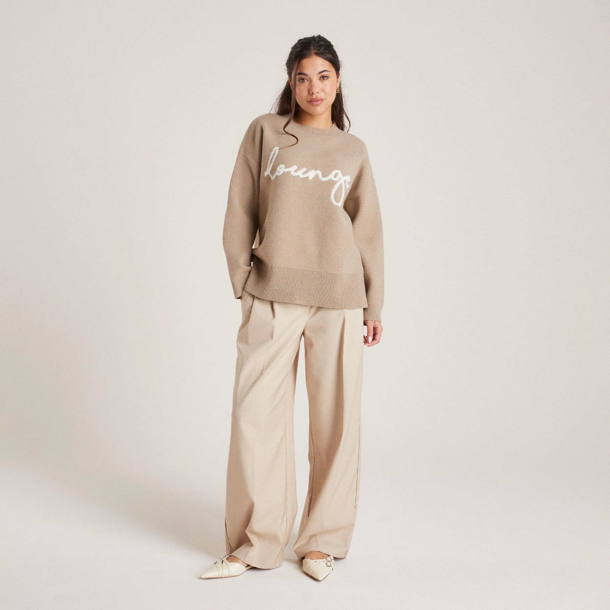 Pull Lounge en Maille - Pain