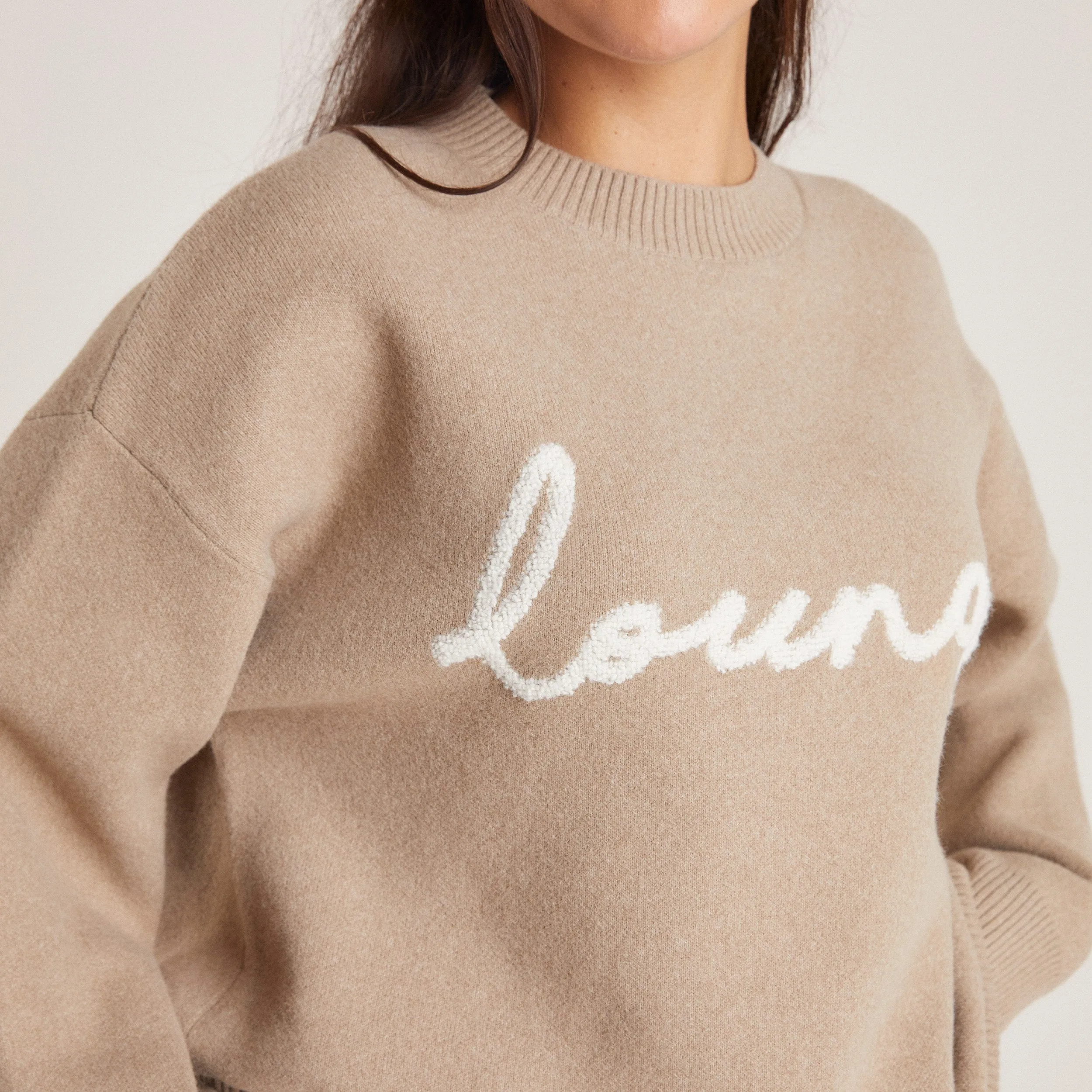 Pull Lounge en Maille - Pain