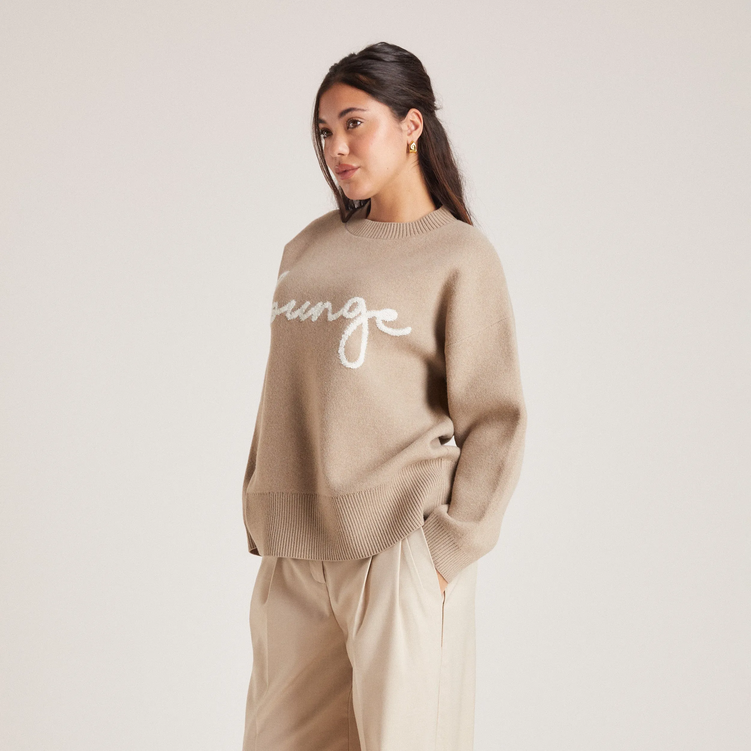 Pull Lounge en Maille - Pain