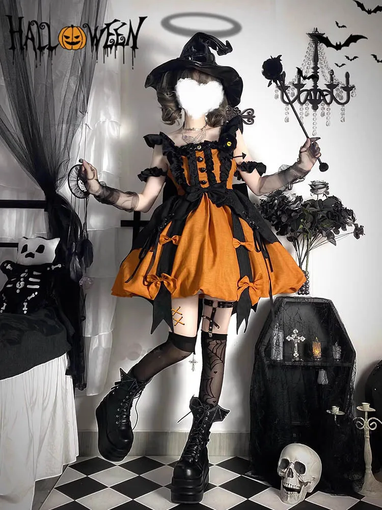 Pumpkin Color Lolita Dress UB58588