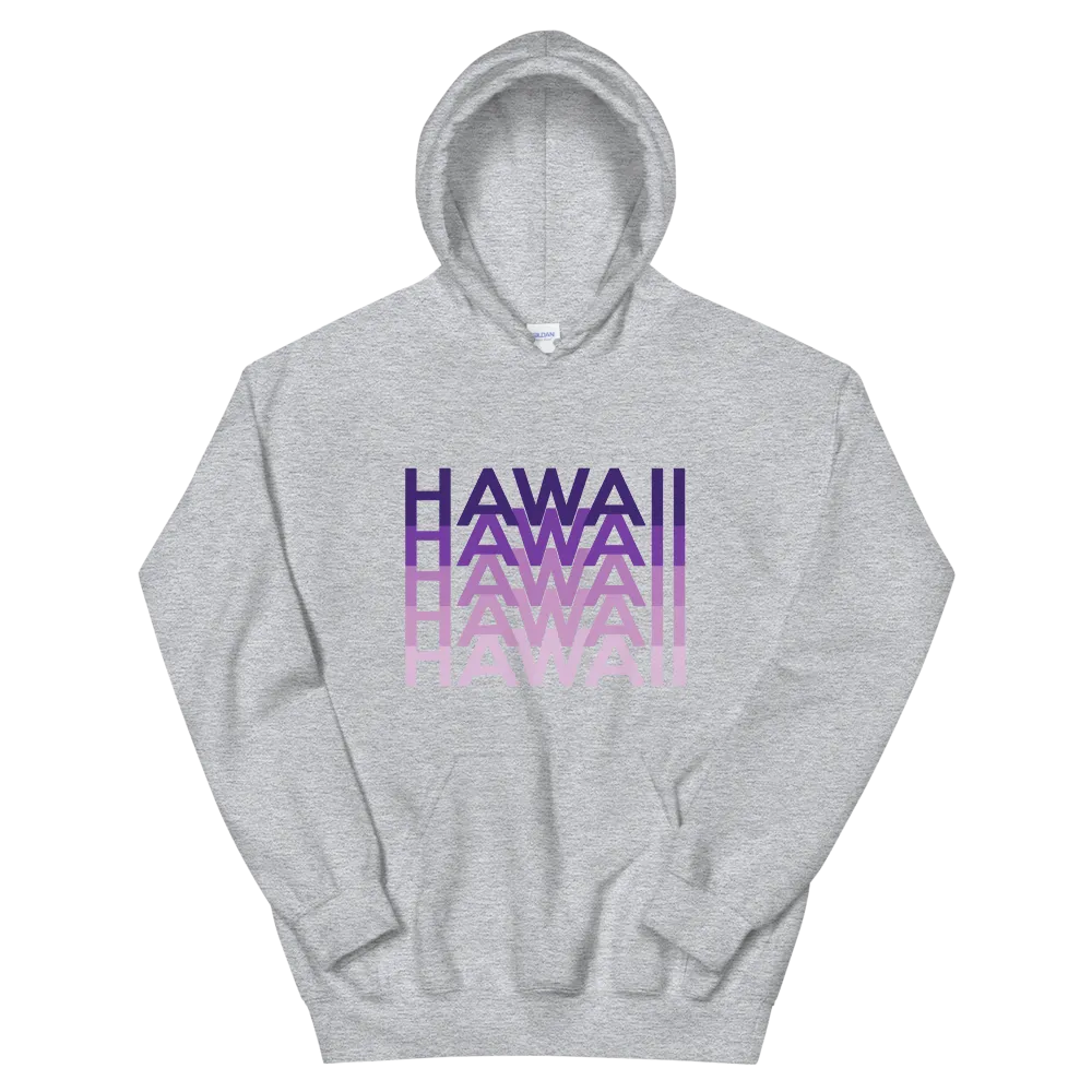 Purple Hawaii Repeat *ADULT HOODIE*