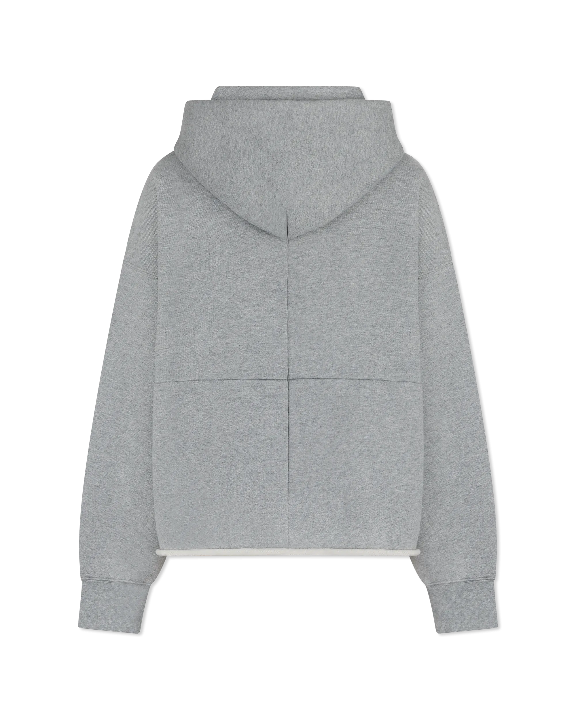 Purple Jeans Distressed Cropped French Terry Hoody