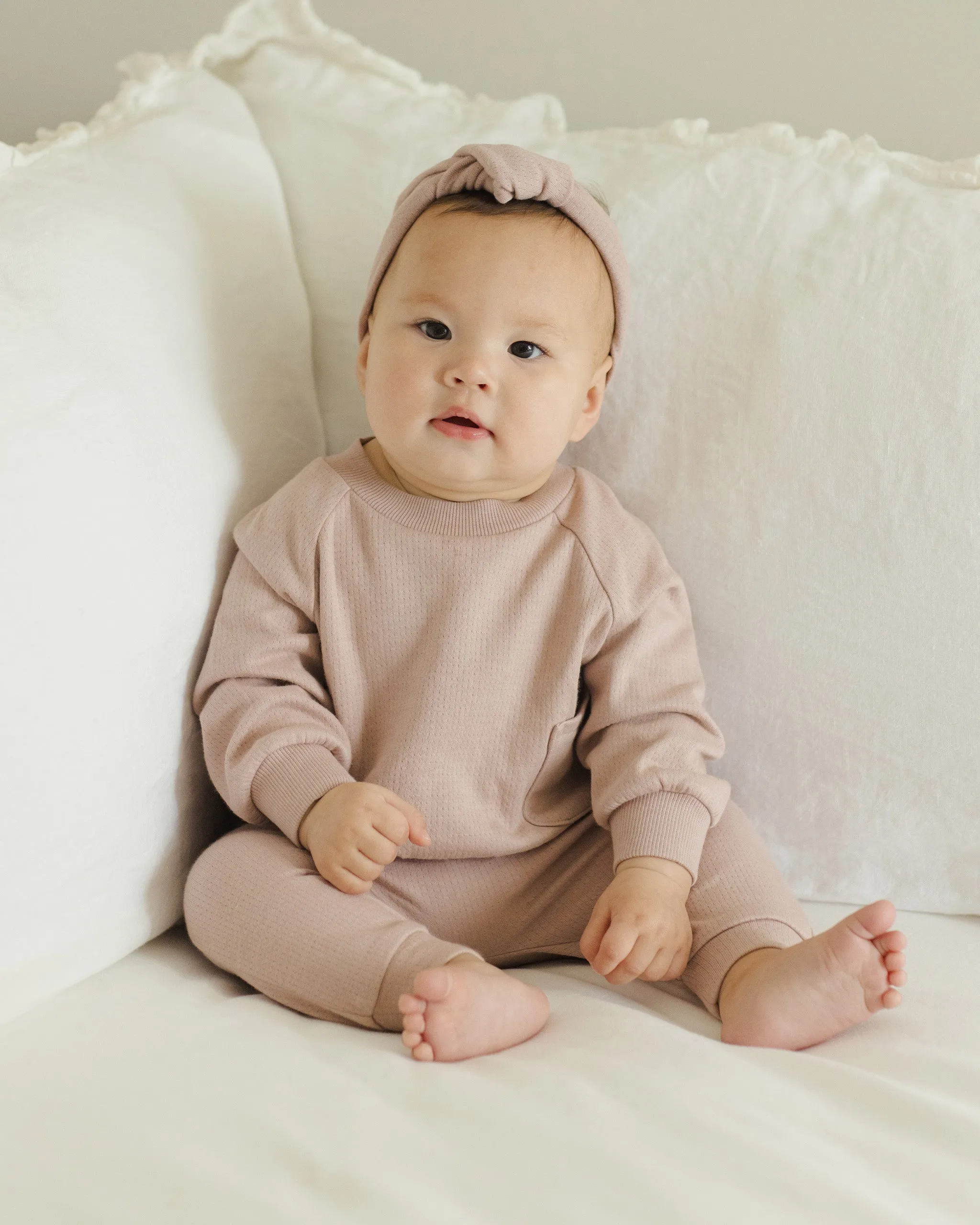 Quincy Mae Sweatpant - Mauve