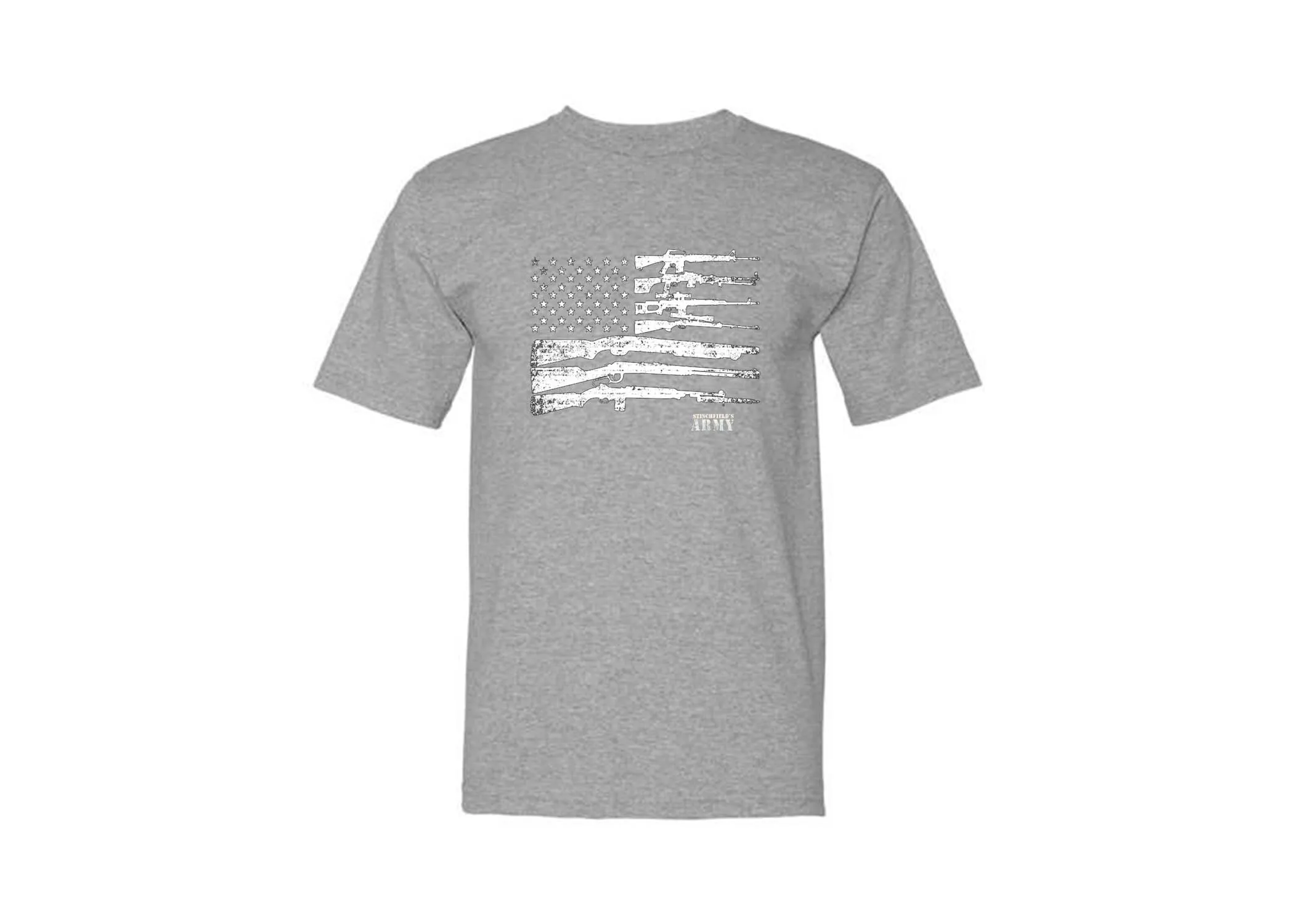 "Stinchfield's Army American Gun Flag" Men's T-Shirt