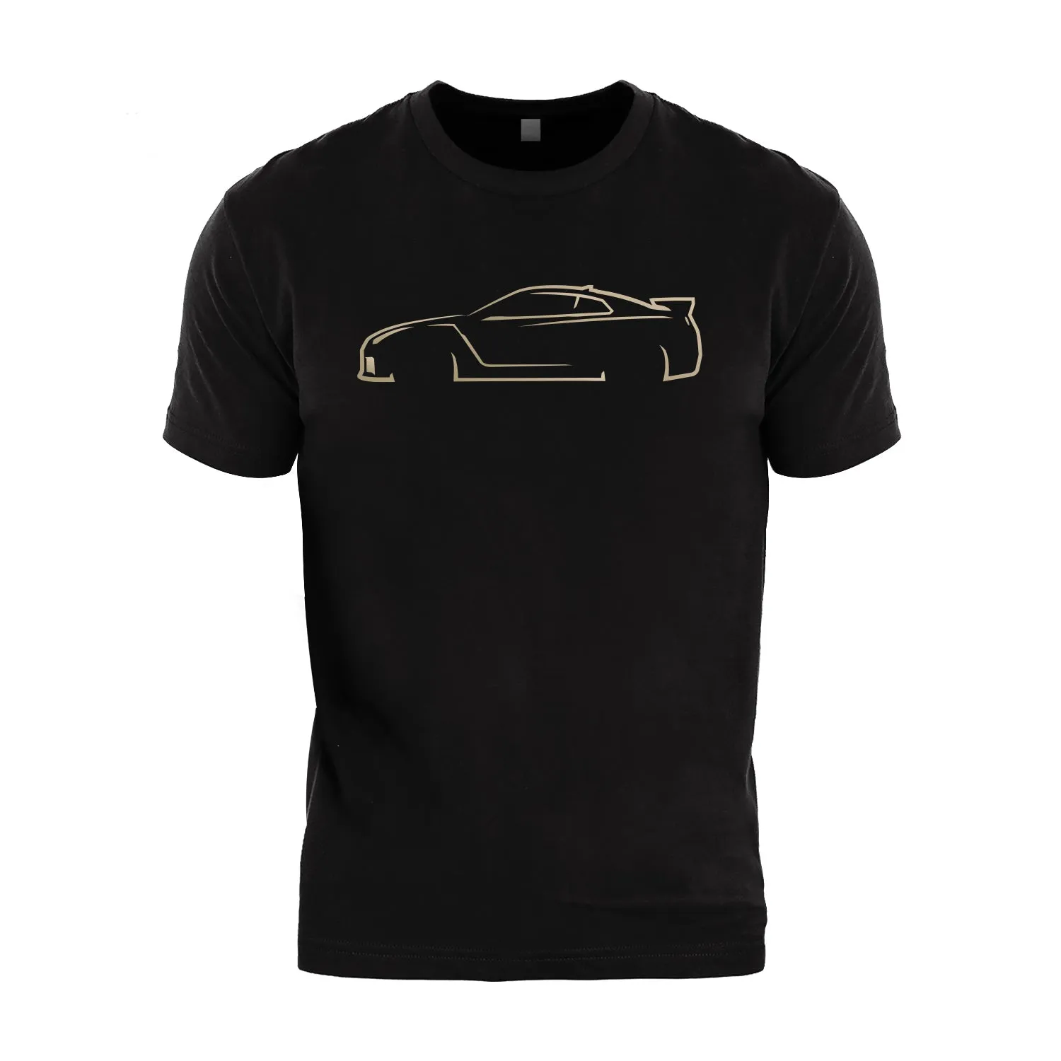 R35 GTR Inspired Vintage Gold Silhouette T-Shirt