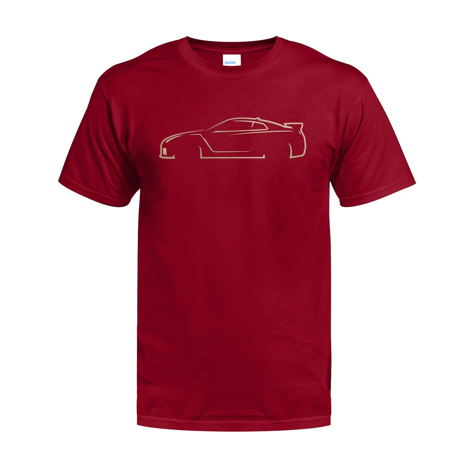 R35 GTR Inspired Vintage Gold Silhouette T-Shirt