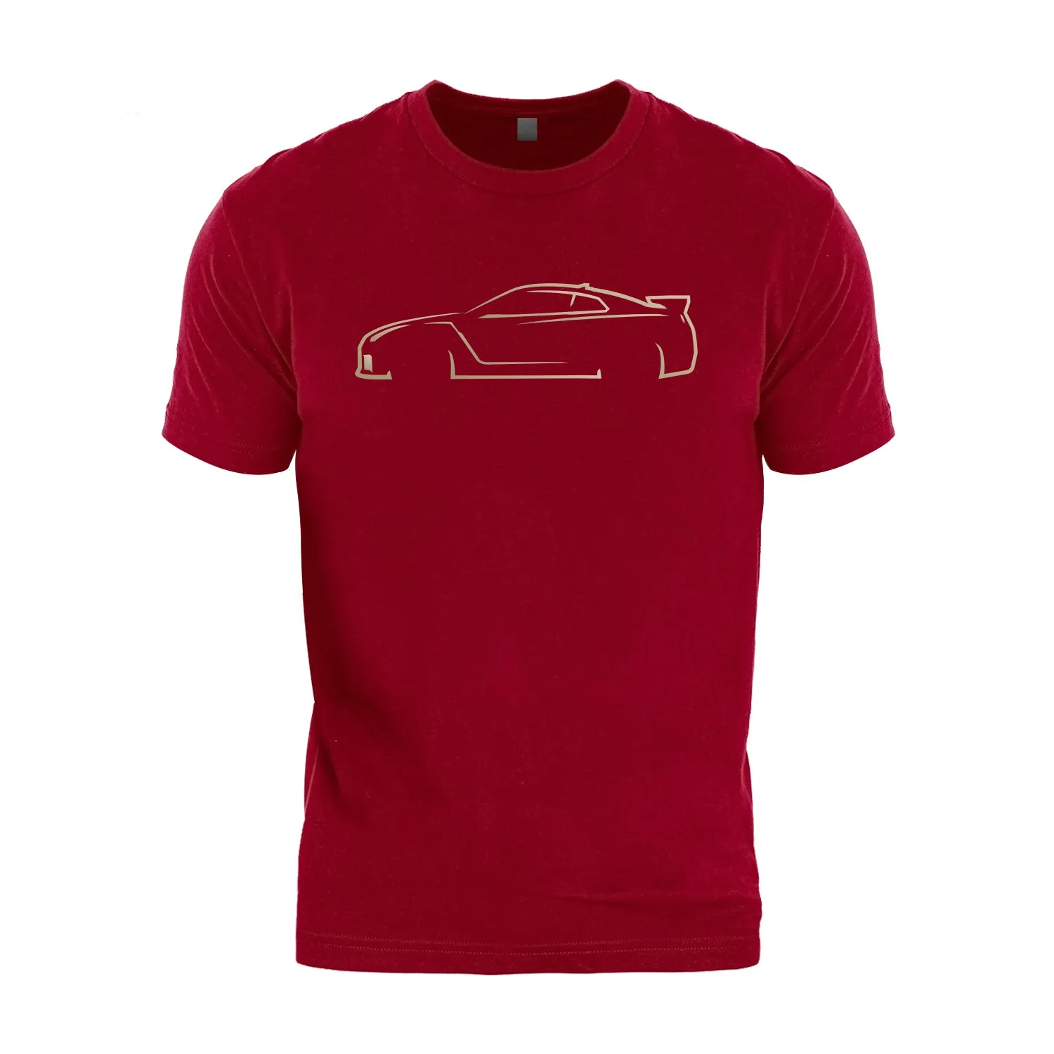 R35 GTR Inspired Vintage Gold Silhouette T-Shirt