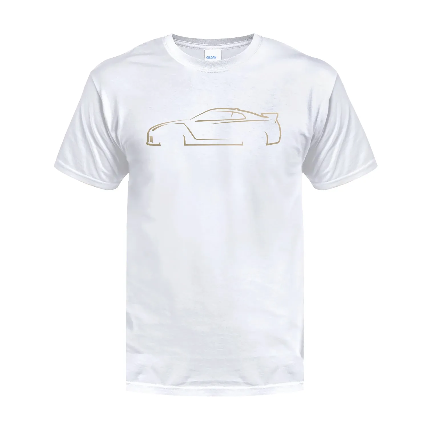 R35 GTR Inspired Vintage Gold Silhouette T-Shirt
