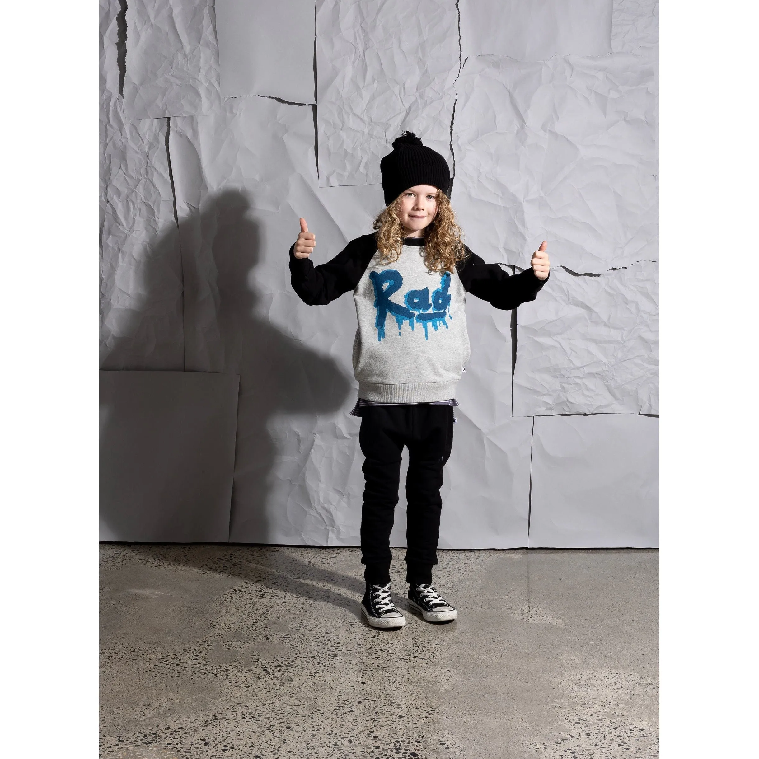 Rad Furry Crew - Grey Marle/Black