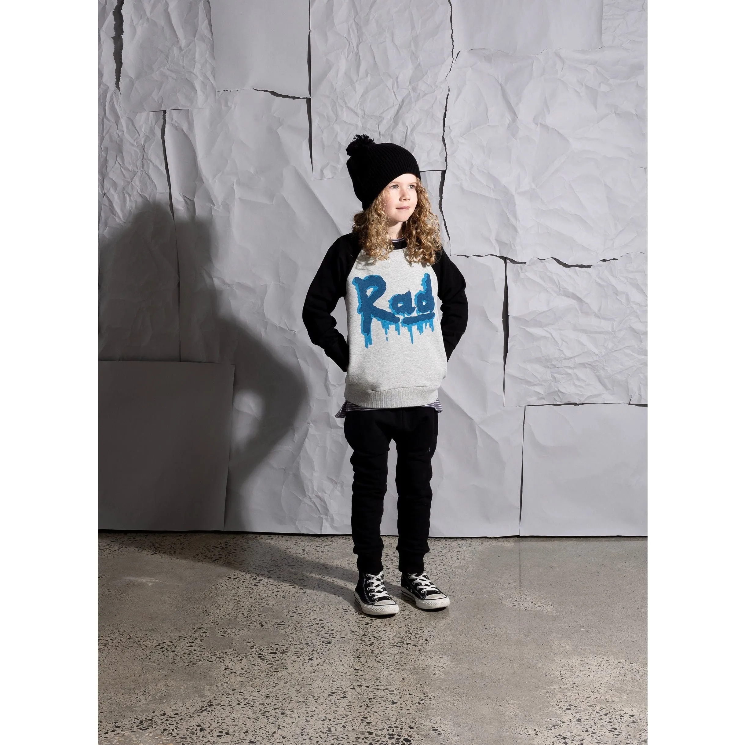 Rad Furry Crew - Grey Marle/Black