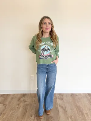 Rayna Willie Nelson Crop Crew Neck
