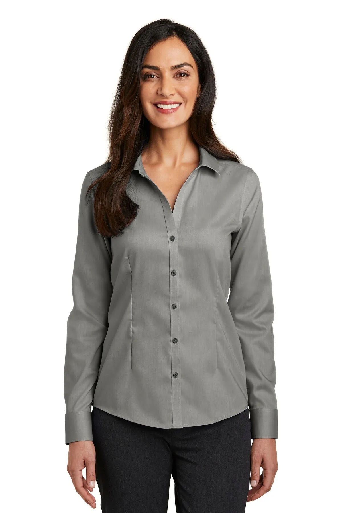 Red House¨  Ladies Pinpoint Oxford Non-Iron Shirt. RH250
