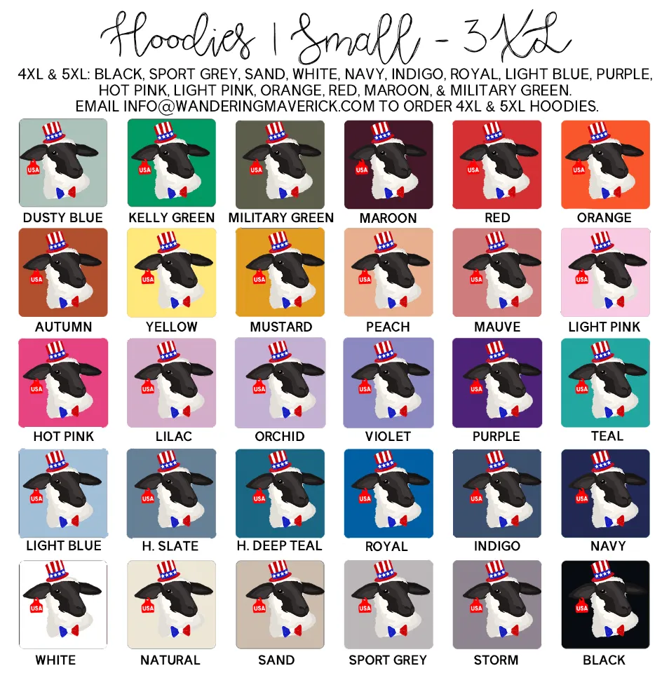 Red White and Blue Lamb Hoodie (S-3XL) Unisex - Multiple Colors!