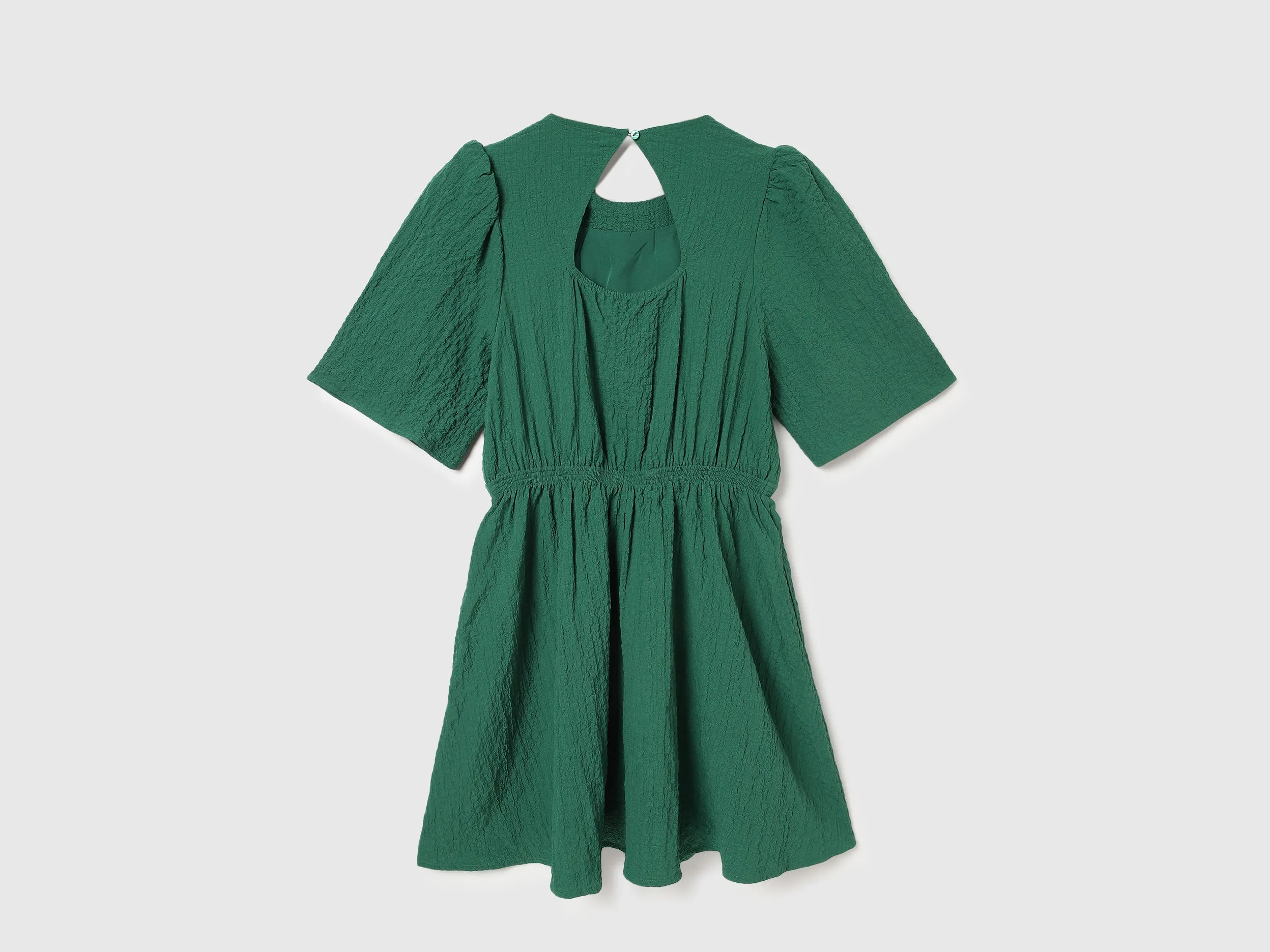 Regular Fit Round Neck Textured Dresses