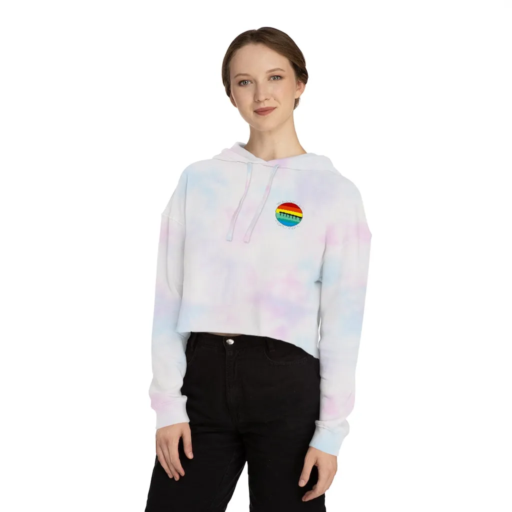 Retro Pier Women’s Cropped Hooded Sweatshirt