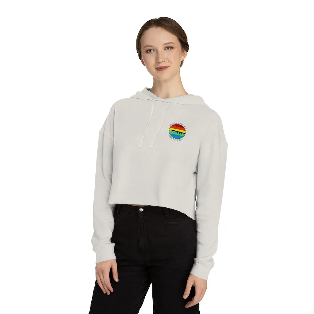 Retro Pier Women’s Cropped Hooded Sweatshirt