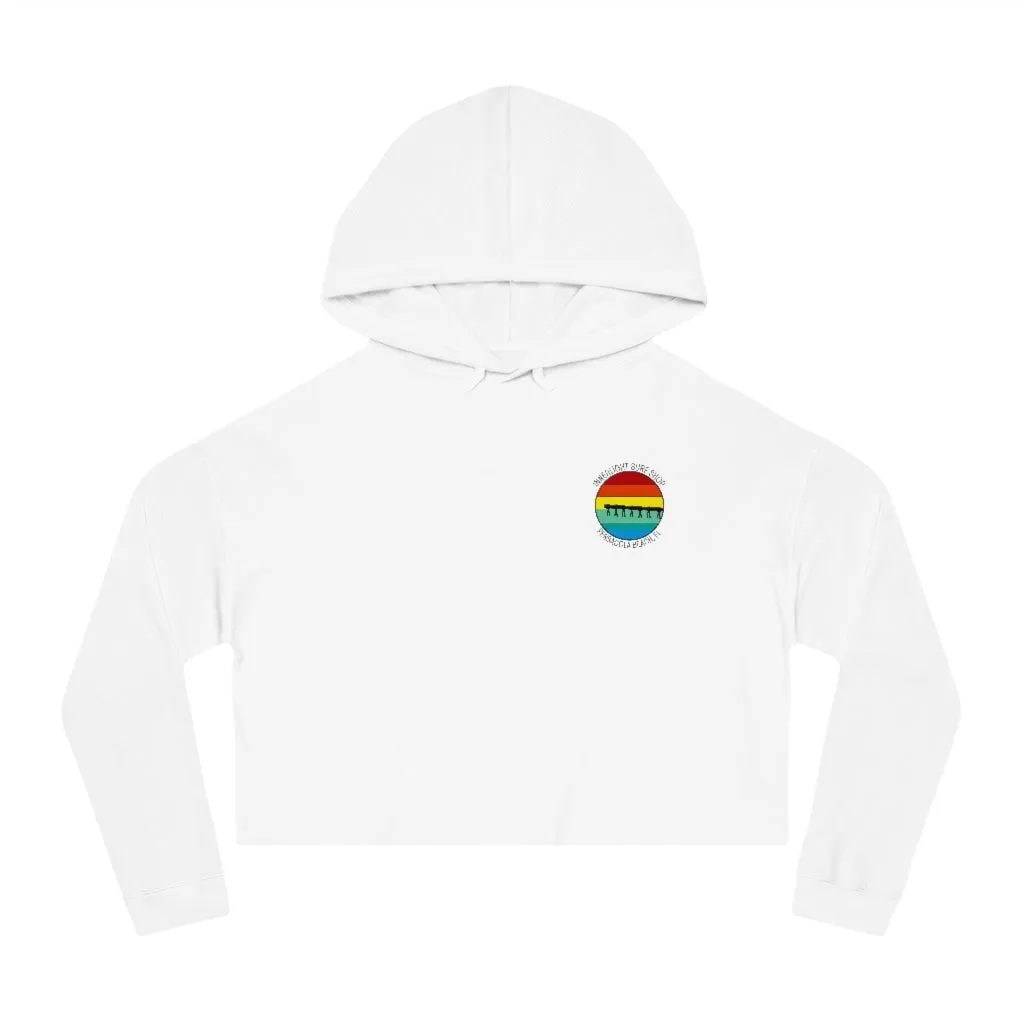 Retro Pier Women’s Cropped Hooded Sweatshirt