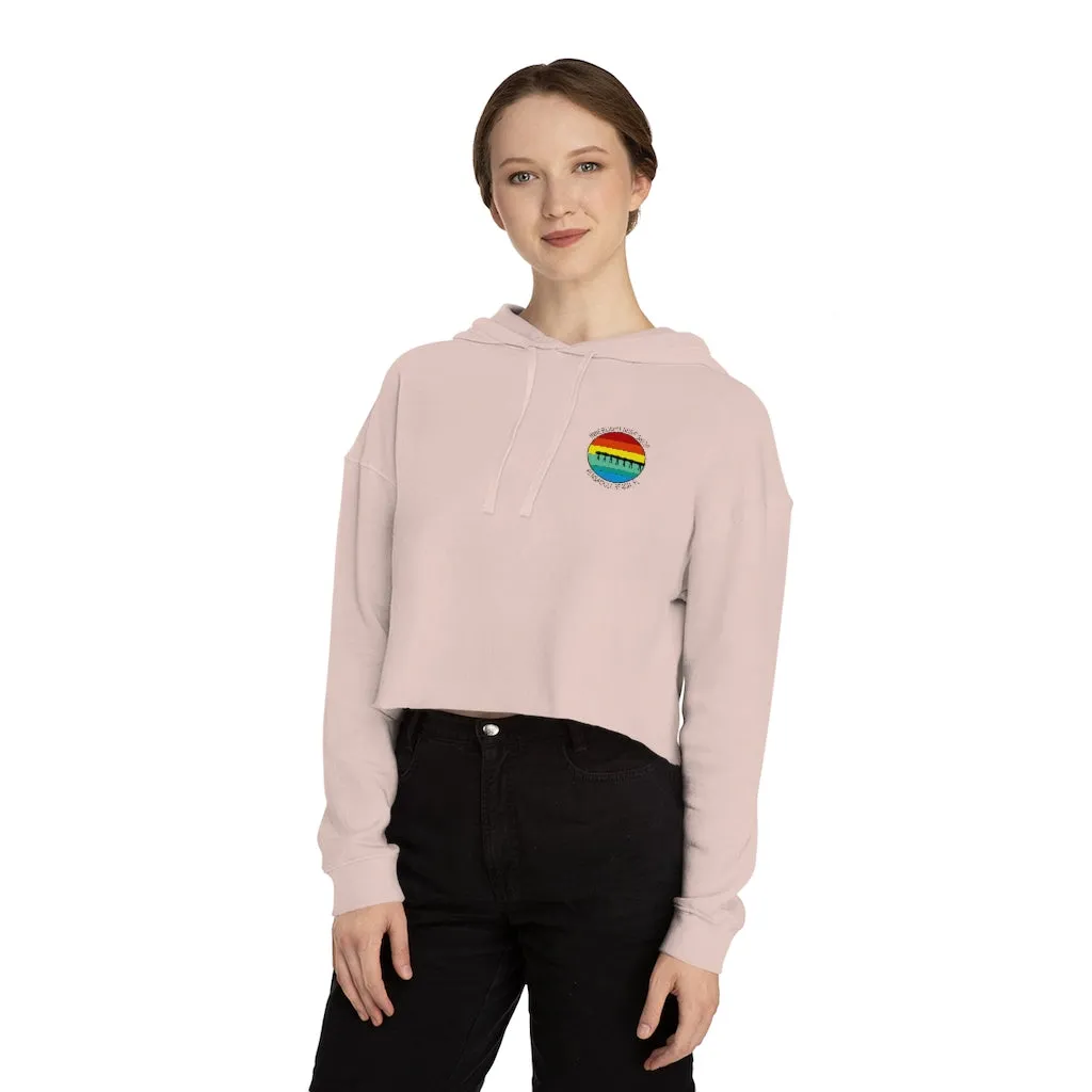 Retro Pier Women’s Cropped Hooded Sweatshirt